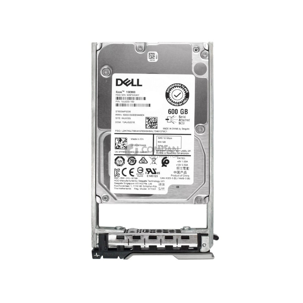 FPW68 DELL HDD 600GB 15K SAS 12G 2.5" SFF HOT-SWAP